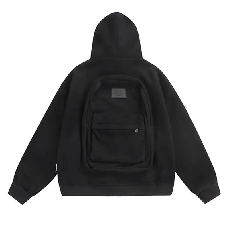 Top Fashion Loose Autumn and Winter New Arrival American Style Trendy Backpack Integrated Popular Casual Cotton Hoodies