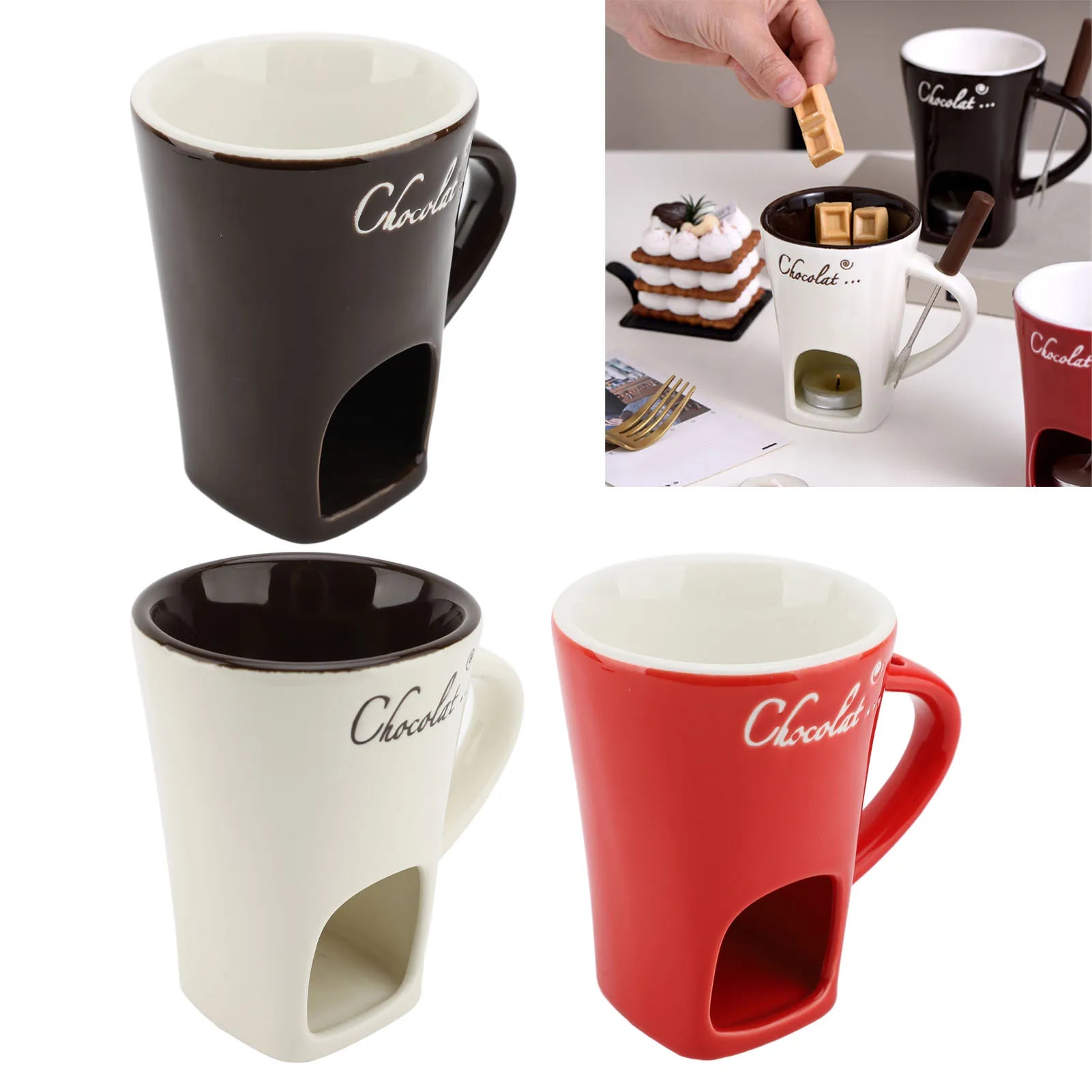 Chocolate Melting Fondue Mug 