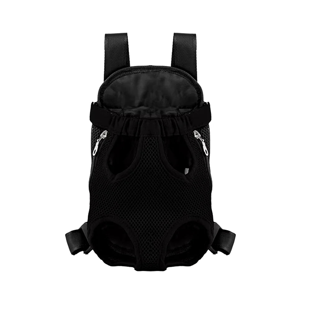 Adjustable Dual-Shoulder Pet Carrier Backpack for Outdoor Travel and Camping