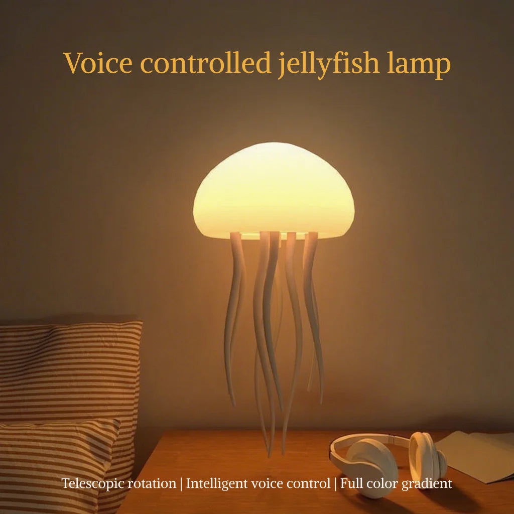 Color Changing Jellyfish Lamp Smart Mood Light with 9 Swaying Tentacles 