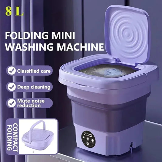 Portable Folding Washing Machine for Socks & Underwear 