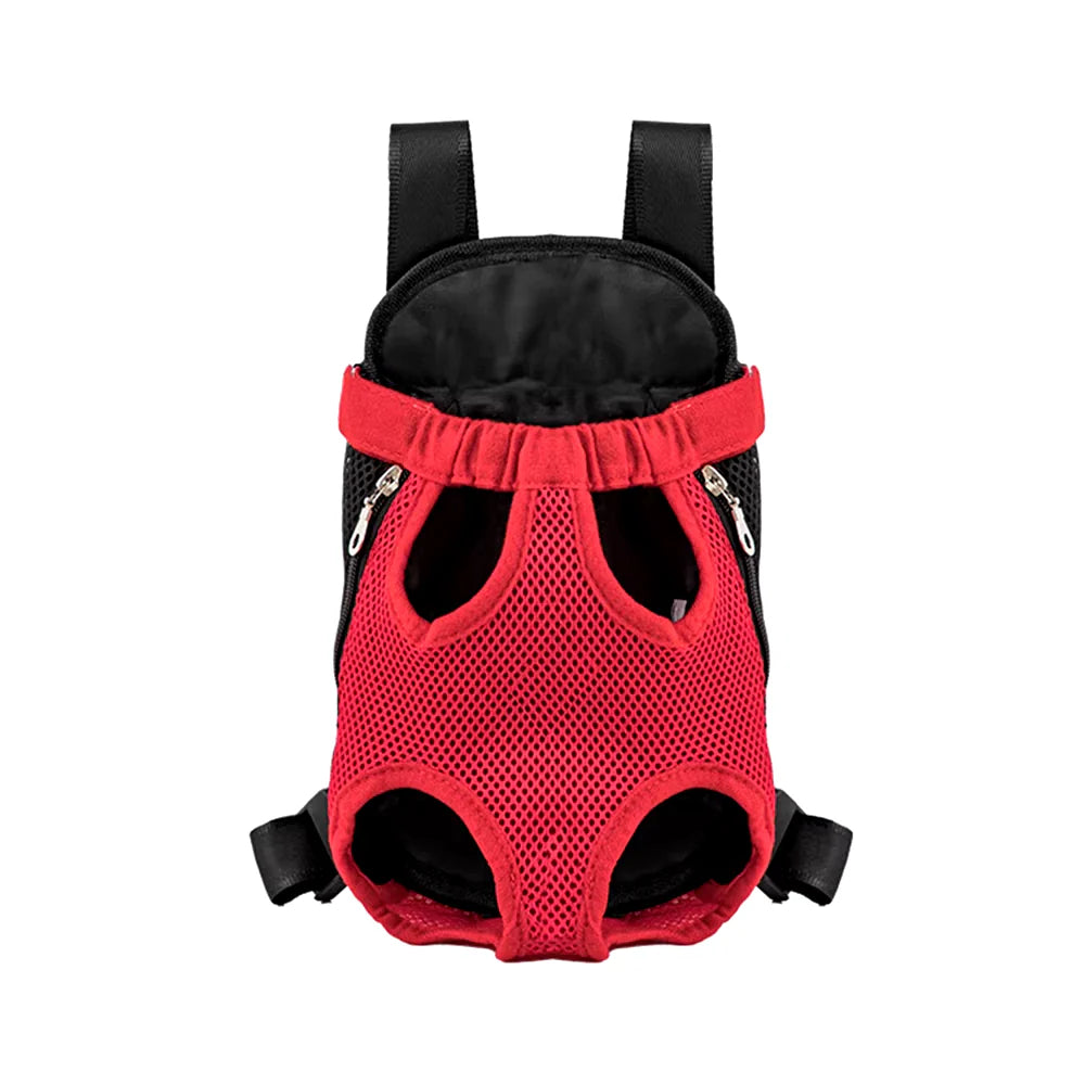 Adjustable Dual-Shoulder Pet Carrier Backpack for Outdoor Travel and Camping