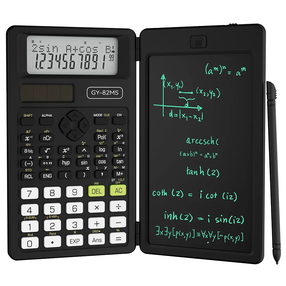 2-In-1 Foldable Scientific Calculator for College Office Student Teacher