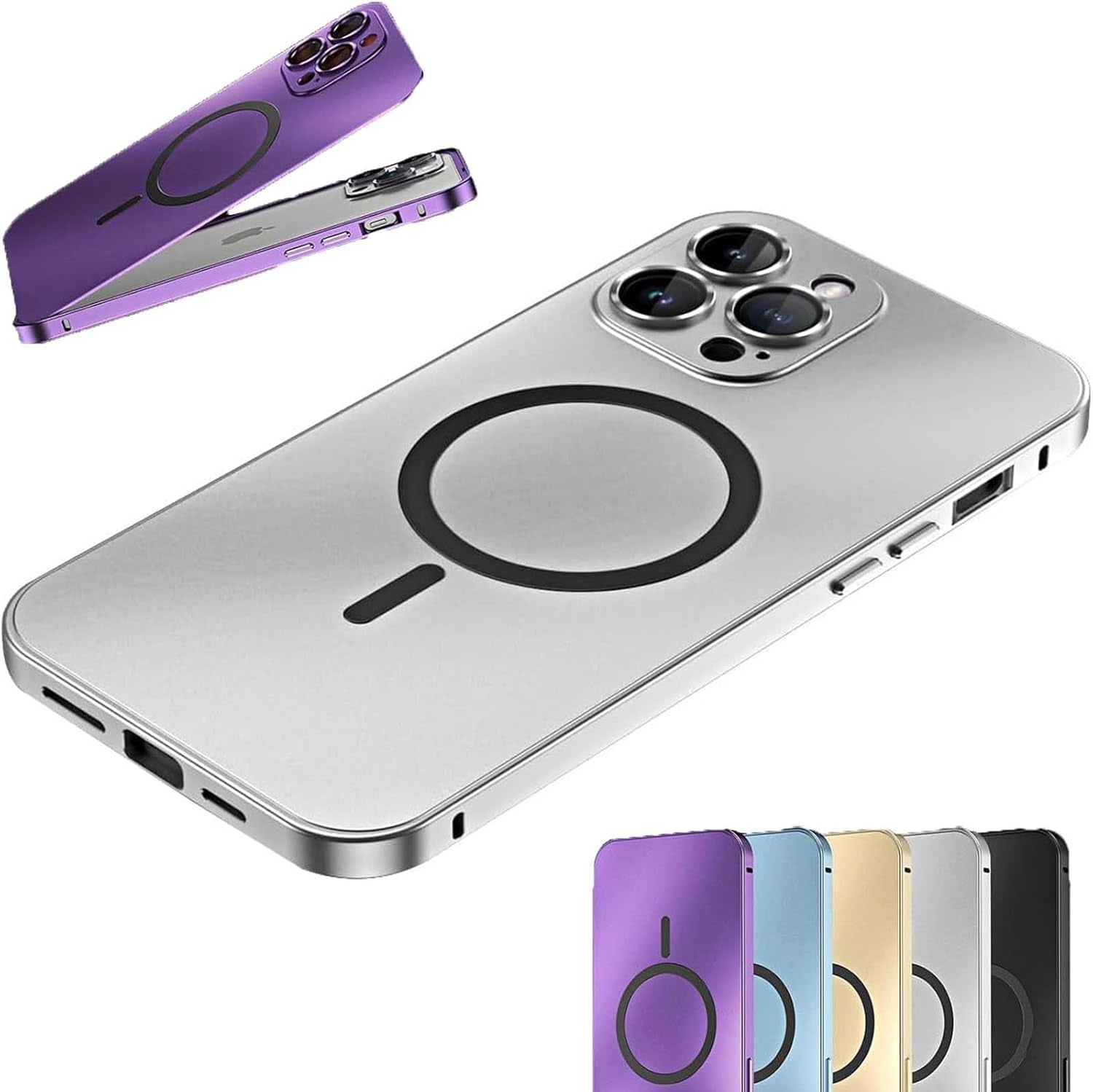 Magnetic Aluminum Matte Shell for Iphone