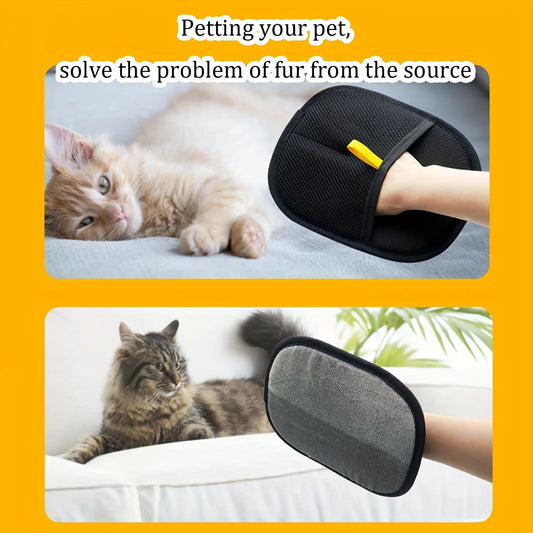 Dual-Sided Static Pet Hair Remover Gloves 