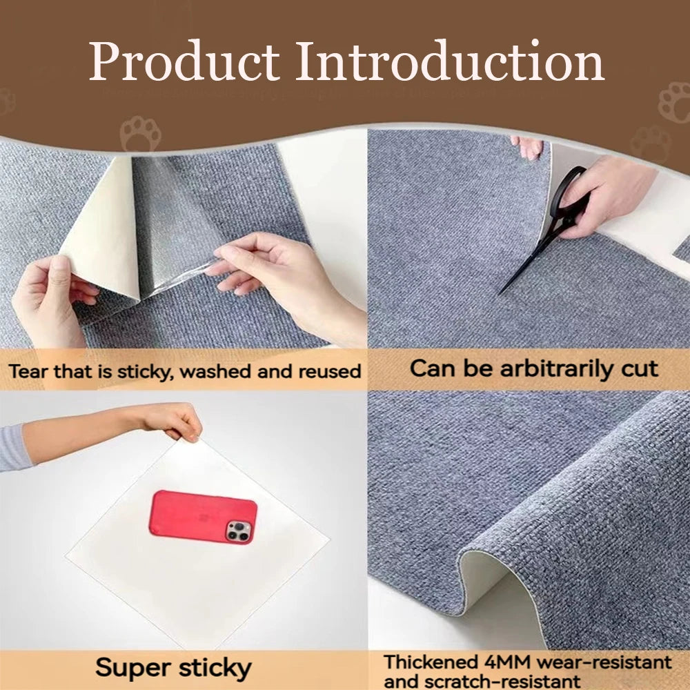Self-Adhesive Cat Scratching Mat Sofa Furniture Protector