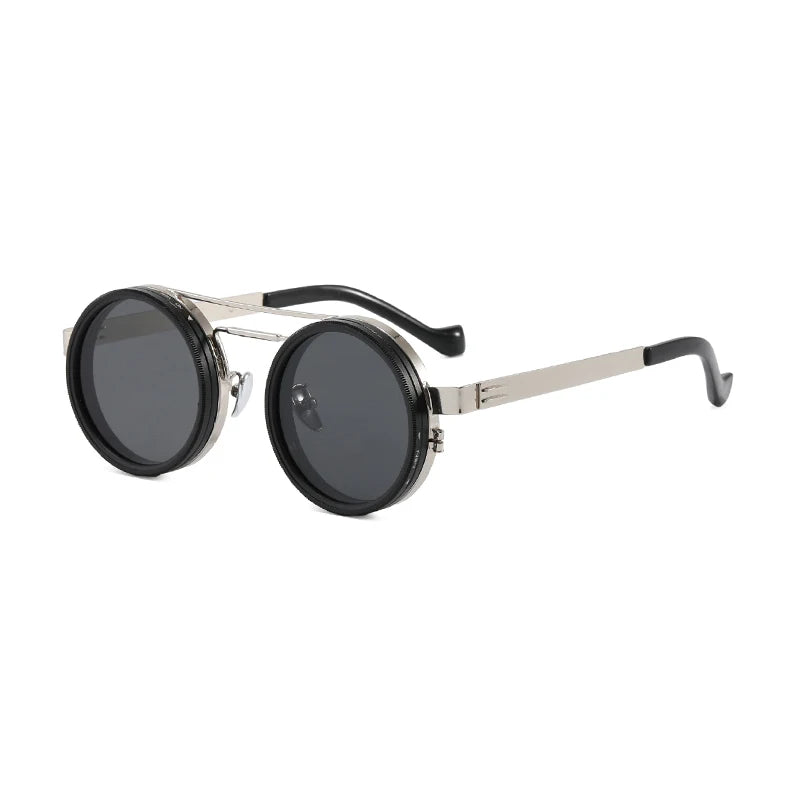 9 Level Adjustable Dimming Polarized Sunglasses Men & Women round Glasses 
