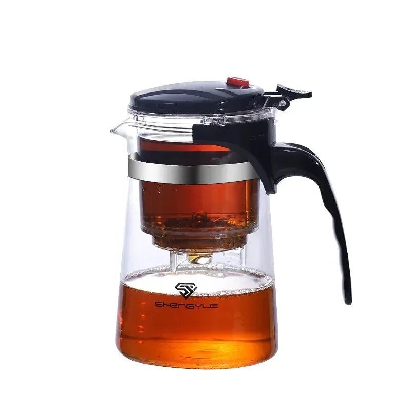 Glass Teapot Press to Filter Tea Water Separator