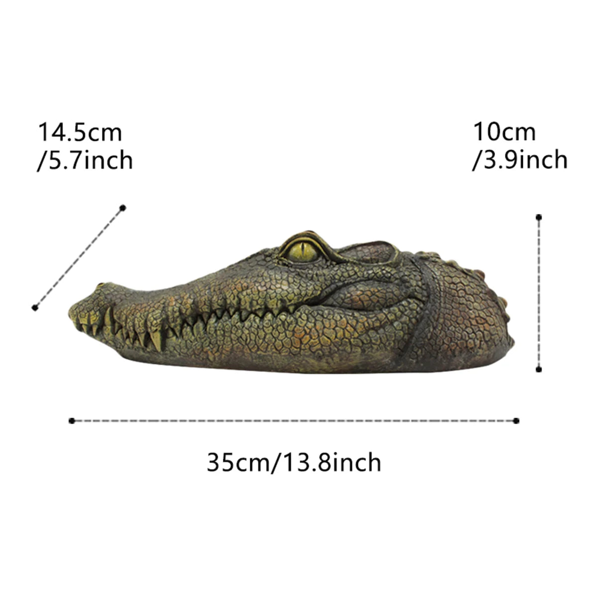 Floating Alligator Head Water Decor