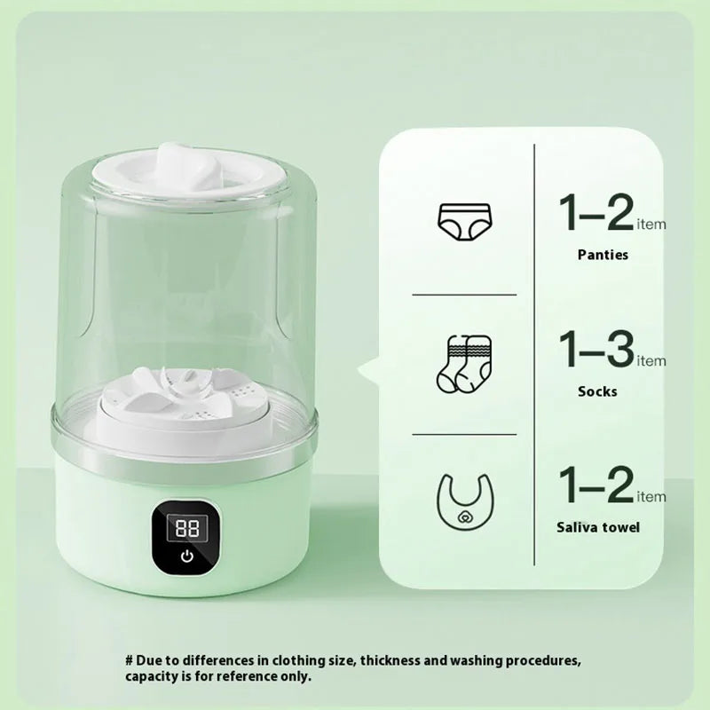 Portable Mini Washing Machine for Dormitories 