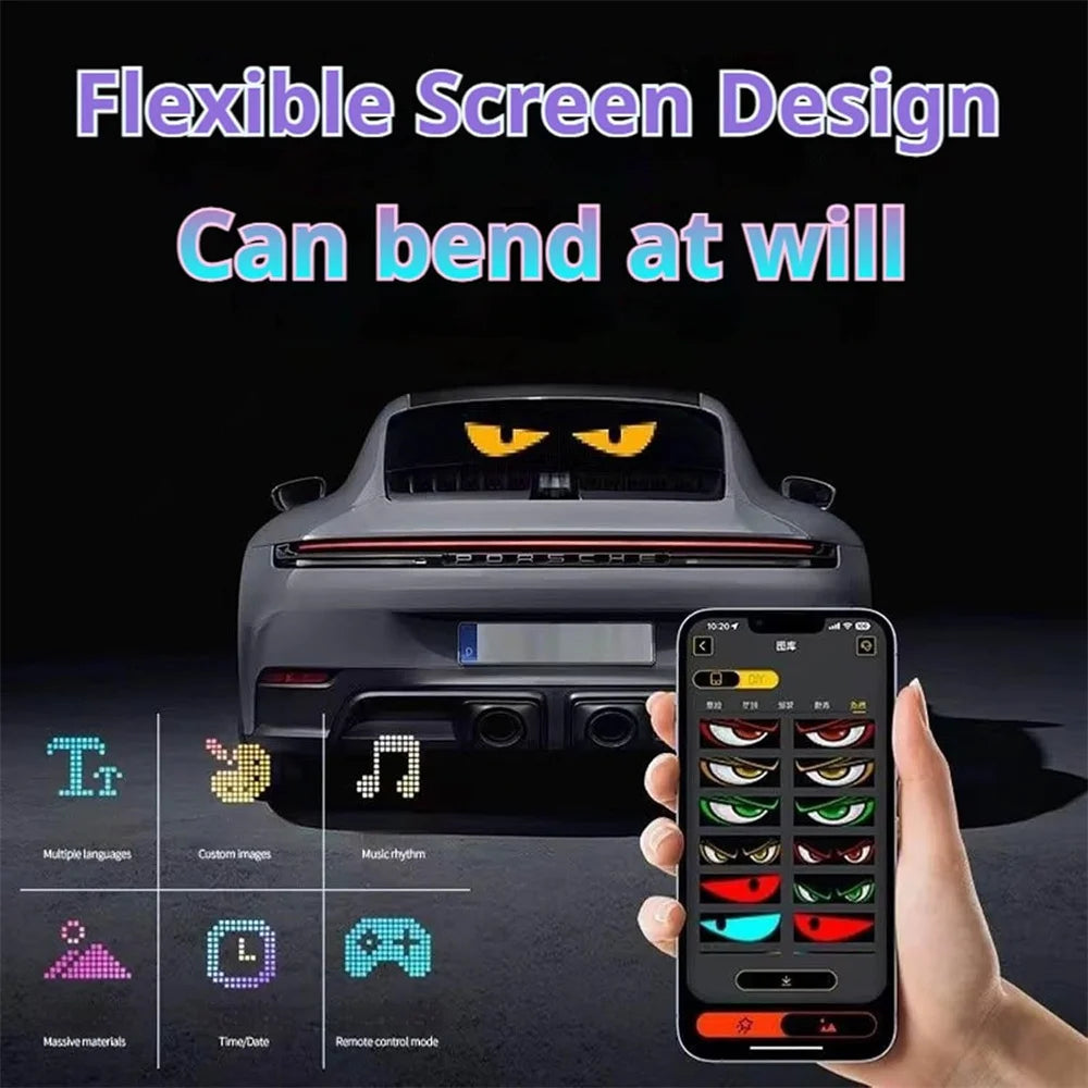 New 1-2PCS Devil‘S Eye LED Screen Light USB Plug-In DIY App 