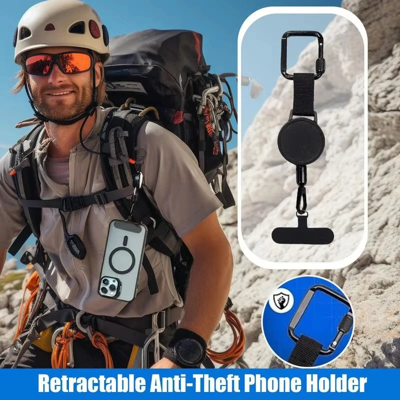 Retractable Anti-Theft Phone Holder 