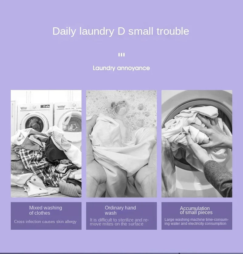 Portable Folding Washing Machine for Socks & Underwear 
