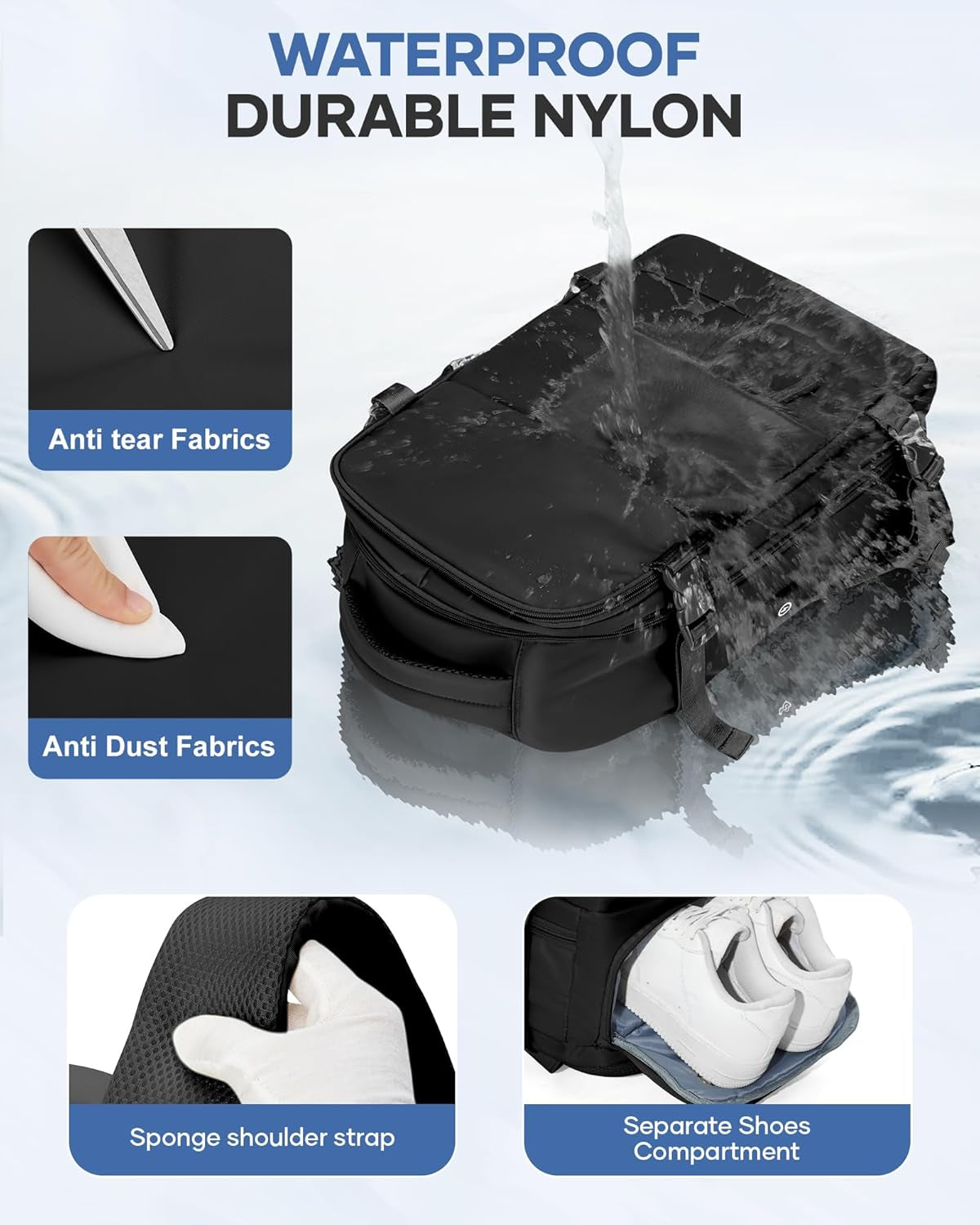 Vacuum Backpack Travel with Pump Cabin Bags 