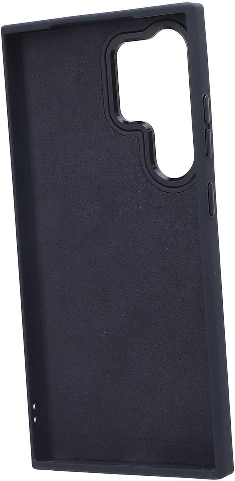 Ink Screen Phone Case - NFC Refresh, Customizable Design - Velvet & Aluminum Alloy for Smartphones (Black)